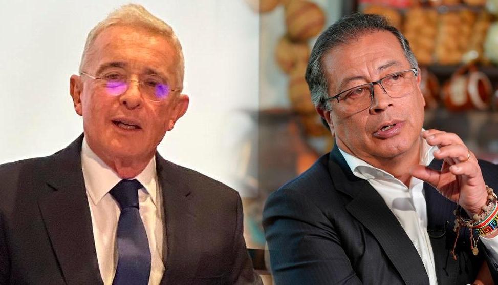 Álvaro Uribe Vélez y Gustavo Petro.