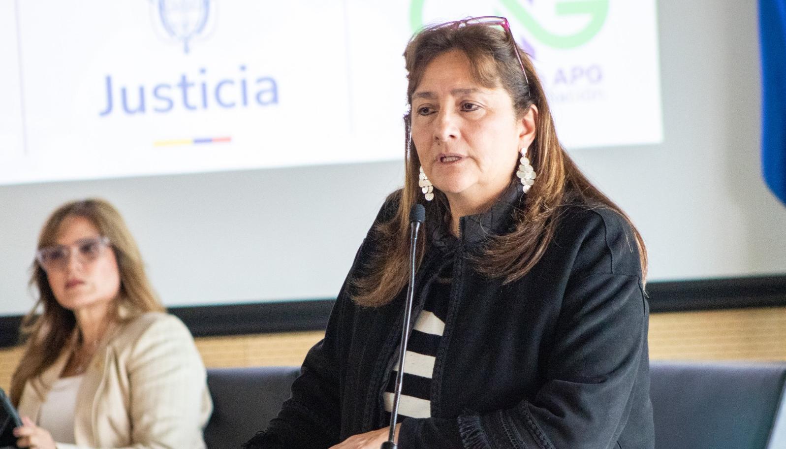 Ángela María Buitrago, exministra de Justicia.