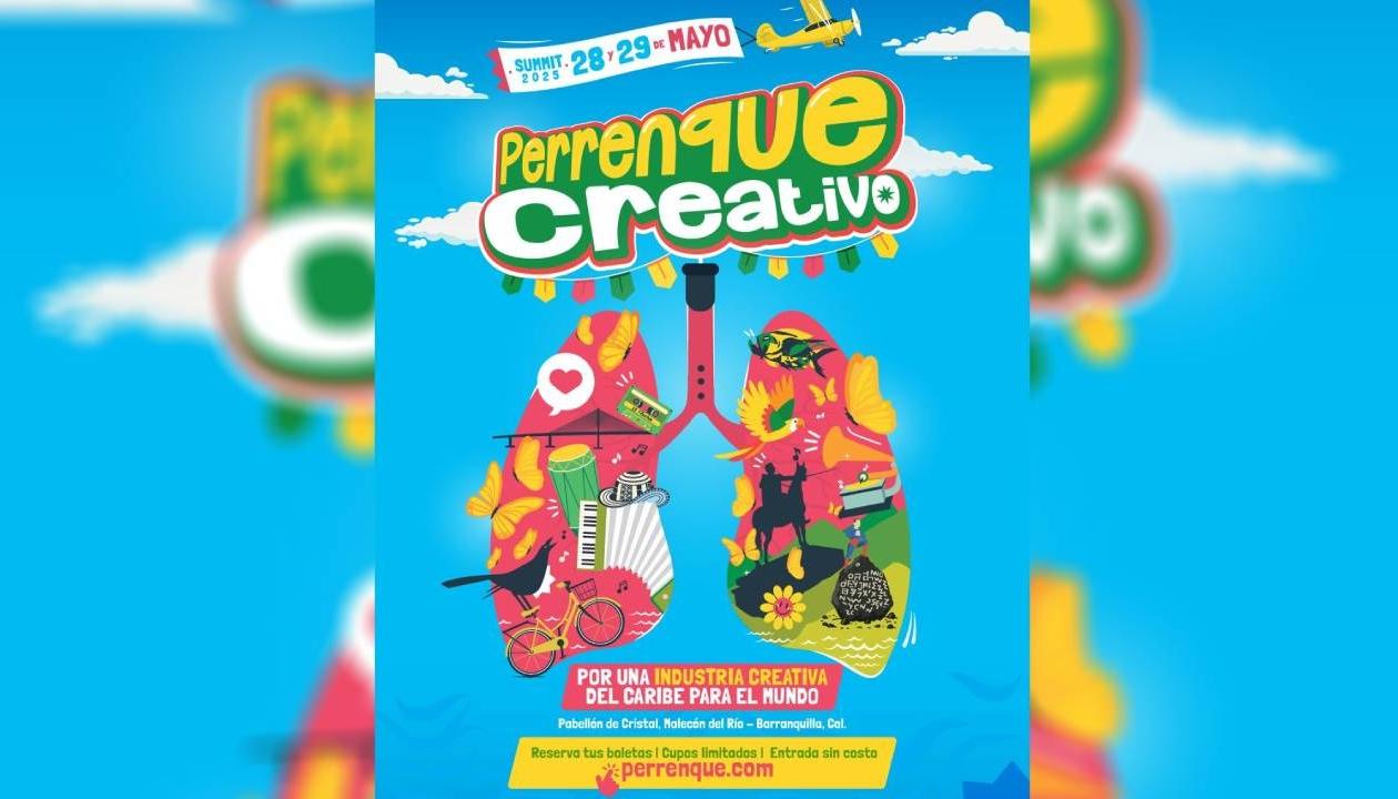 Flyer oficial del evento “Perrenque creativo”. 