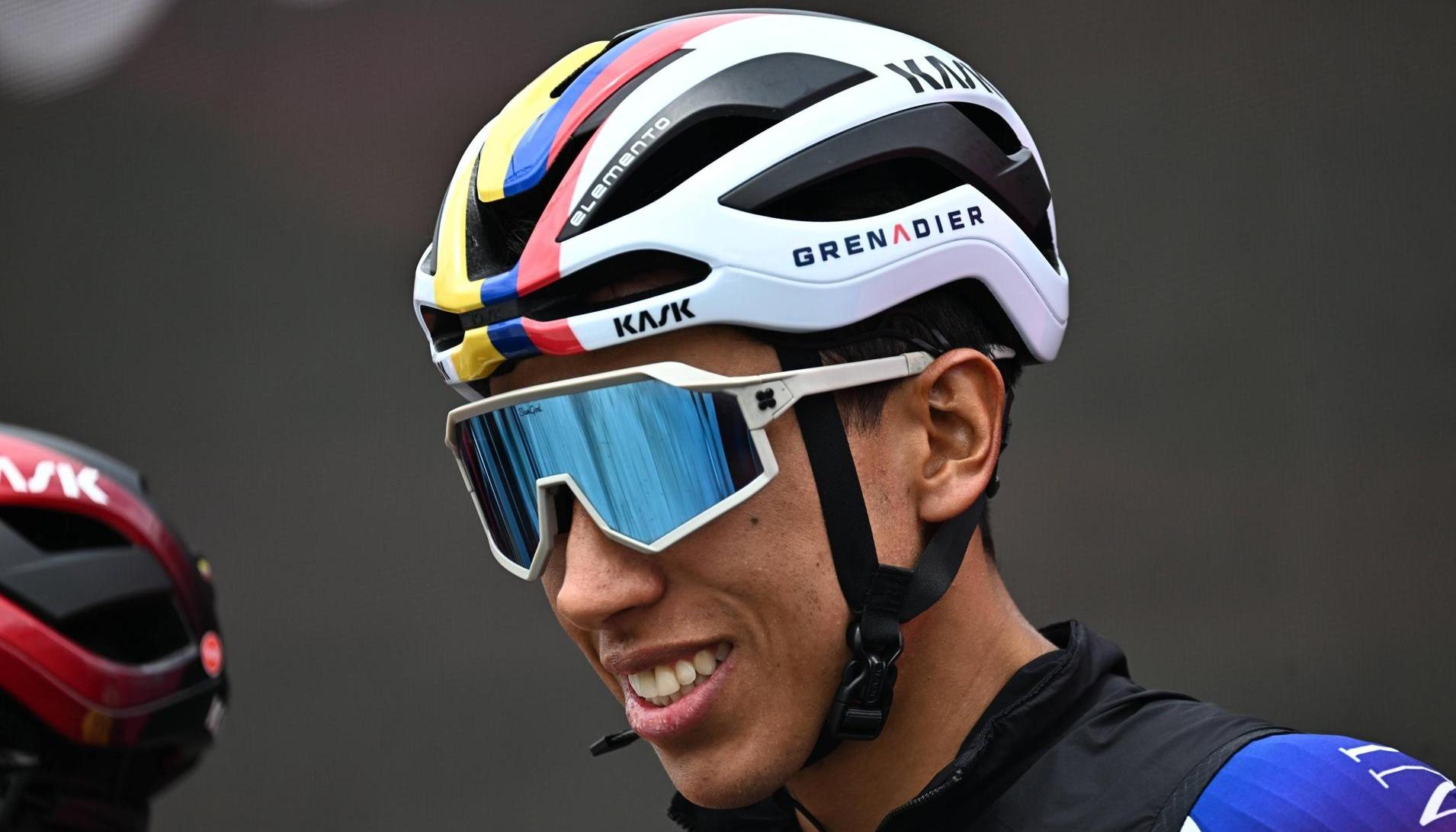 Egan Bernal en el Giro de Italia.