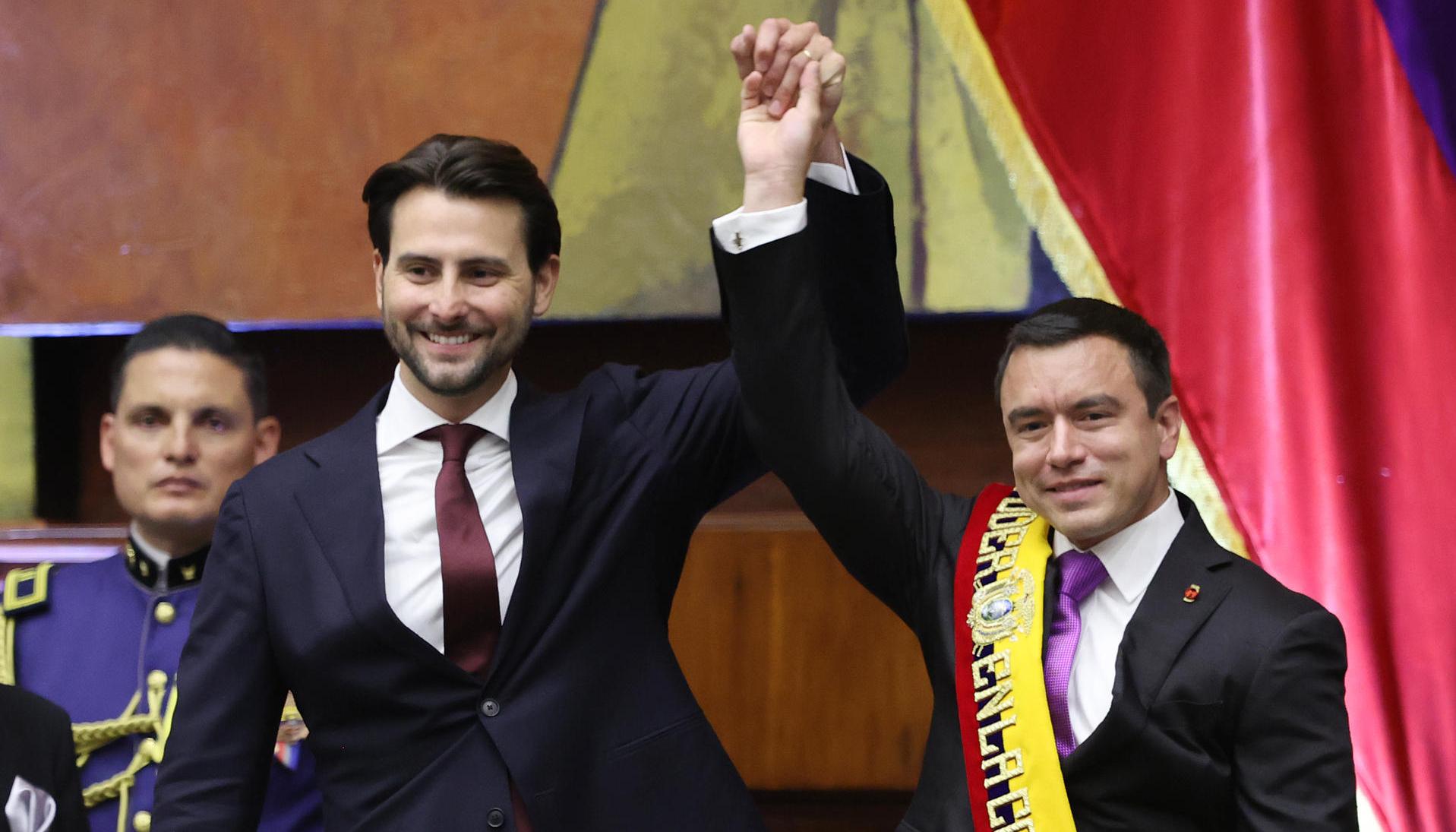 Daniel Noboa y  Niels Olsen. 