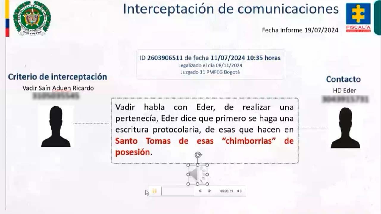 Prueba de interceptaciones. 
