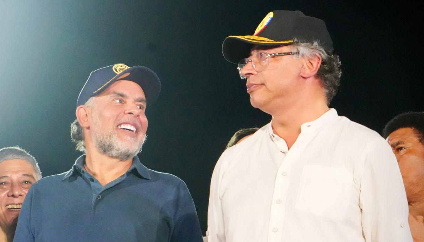 El Ministro Armando Benedetti y el Presidente Gustavo Petro.