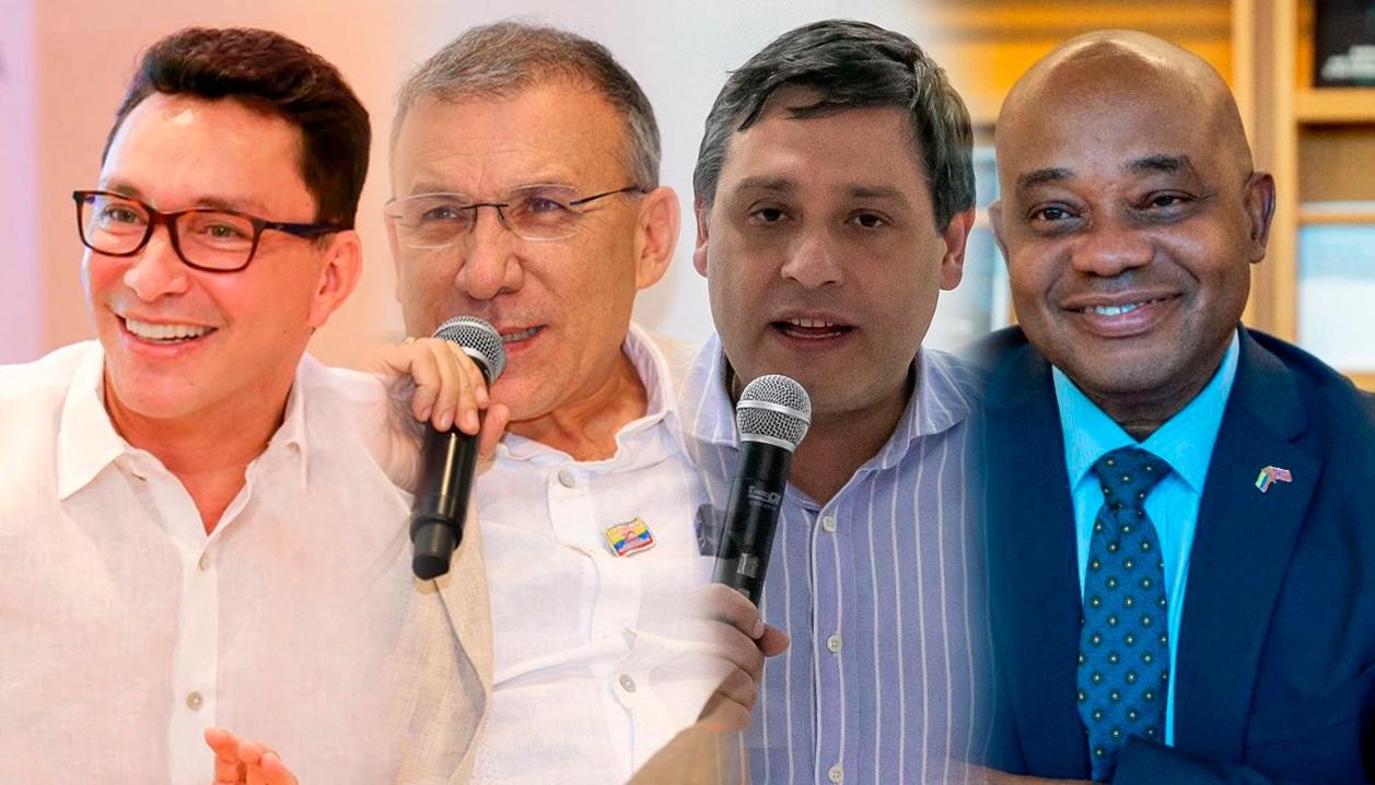 Carlos Caicedo, Roy Barreras, Mauricio Lizcano y Luis Gilberto Murillo.