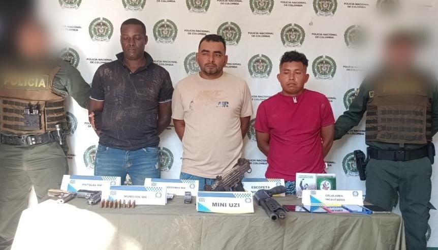  Los detenidos fueron puestos a disposición de la autoridad competentes.