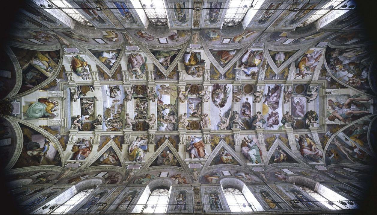 La bóveda de la Capilla Sixtina.