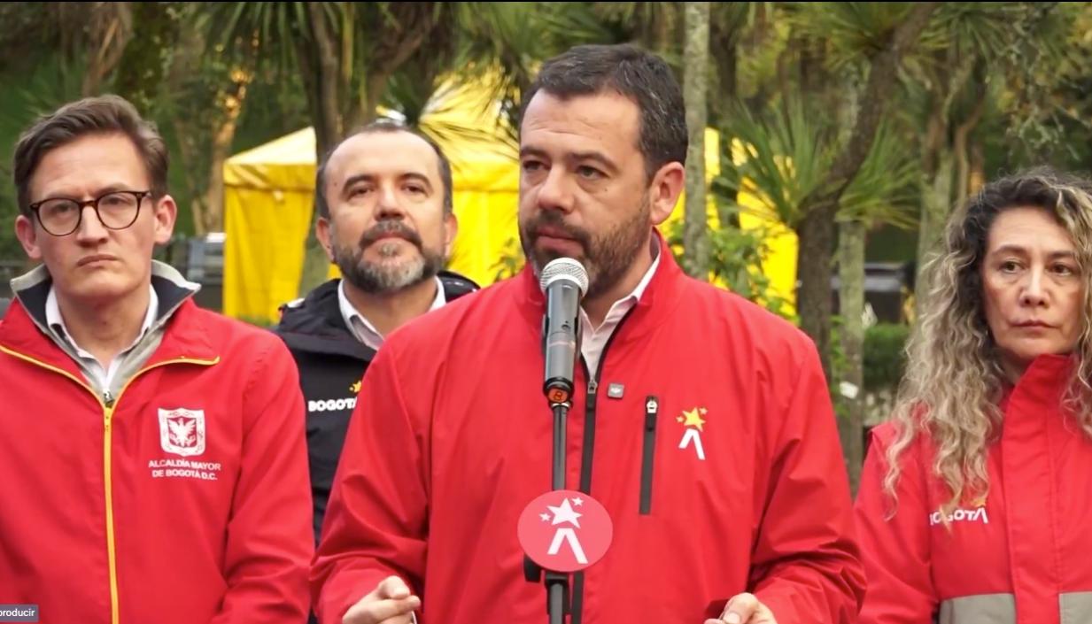 Carlos Galán, alcalde de Bogotá. 