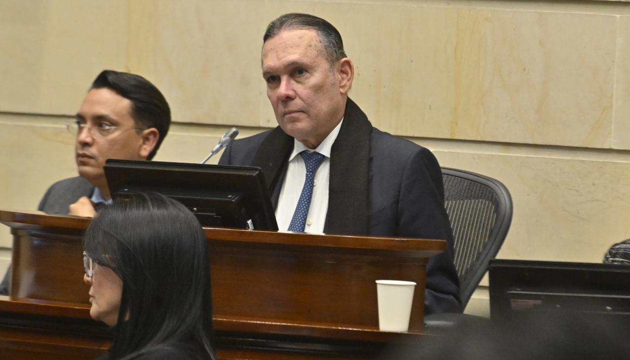 El presidente del Congreso, Efraín Cepeda.