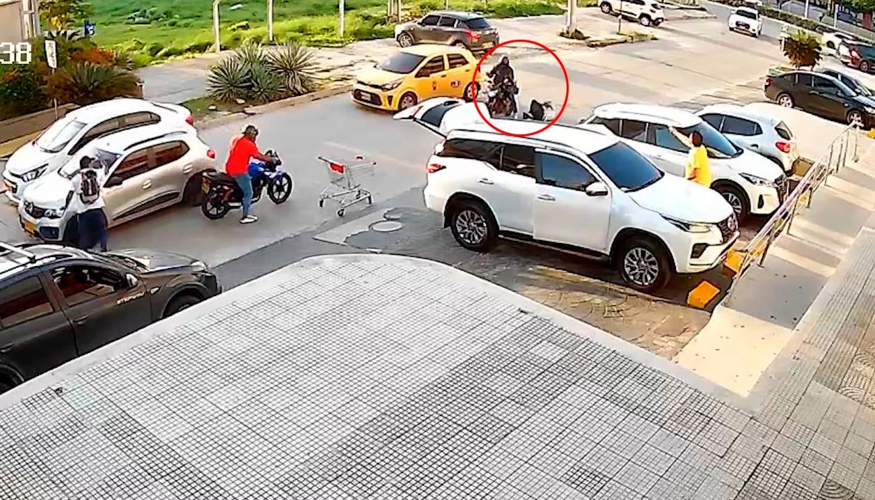 Momento de la balacera.