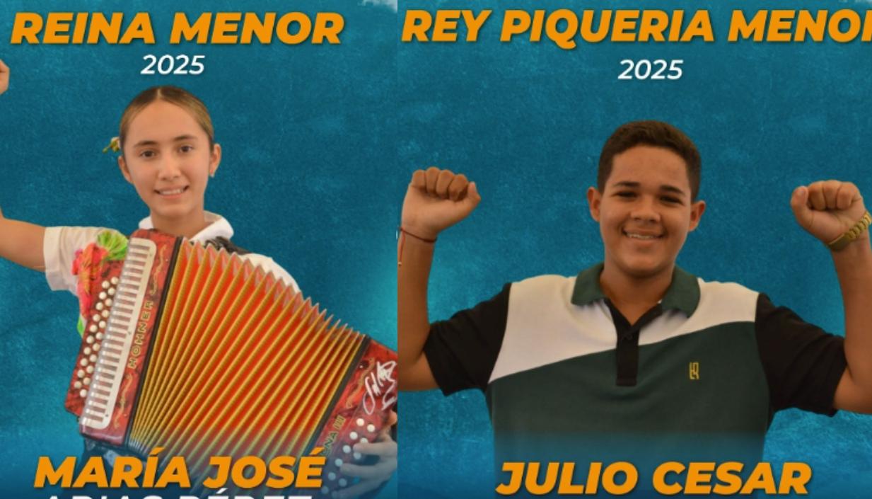 Los dos ganadores en su categoría en el Festival Vallenato. 