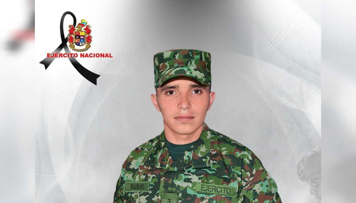 Diego Rubio Ríos, soldado profesional asesinado.