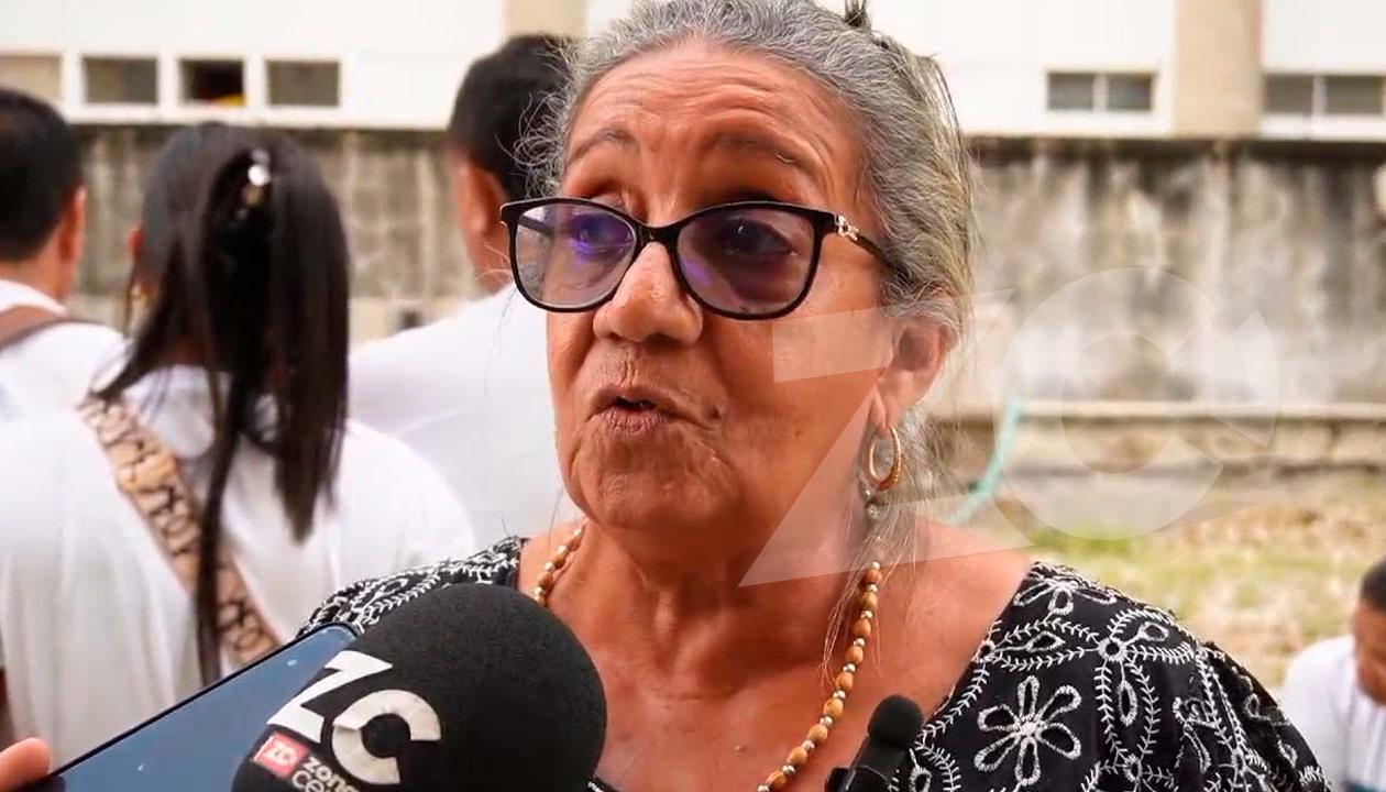 Rebeca Viloria, mamá de Eduardo Pinto.