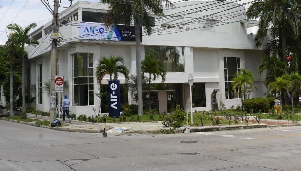 Fachada de la empresa Air-e.