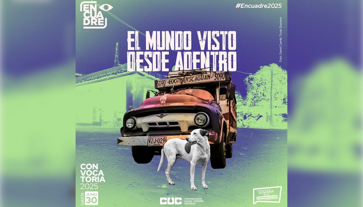 Flyer oficial de los Premios Encuadre: el mundo visto desde adentro.