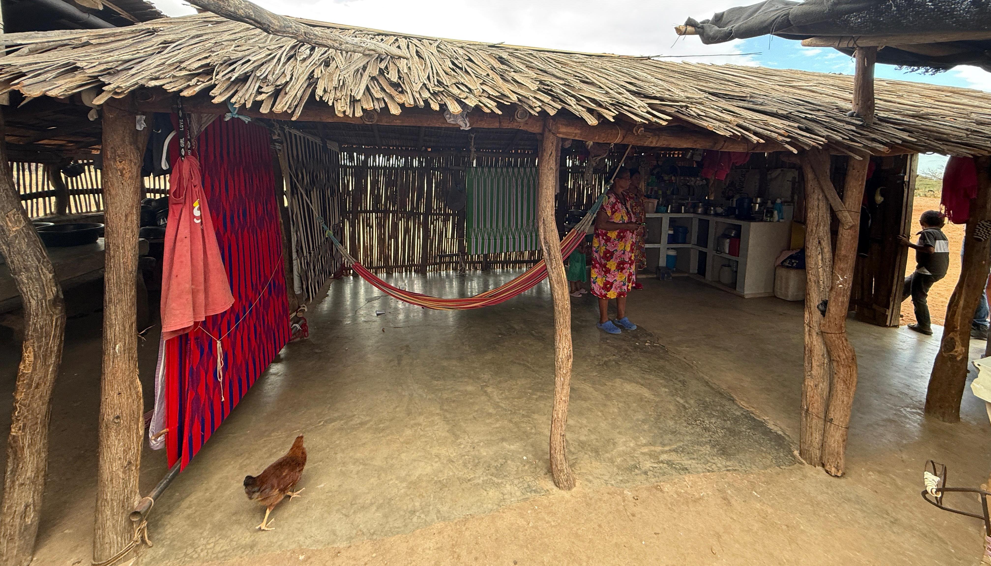 Vivienda de la comunidad Wayúu.