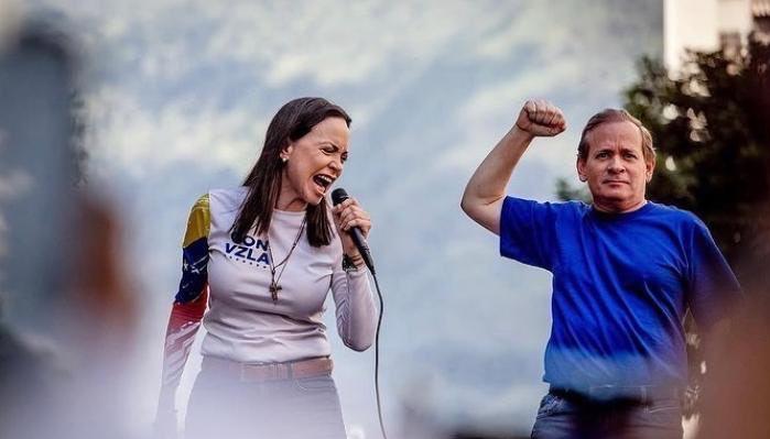 María Corina Machado y Juan Pablo Guanipa.