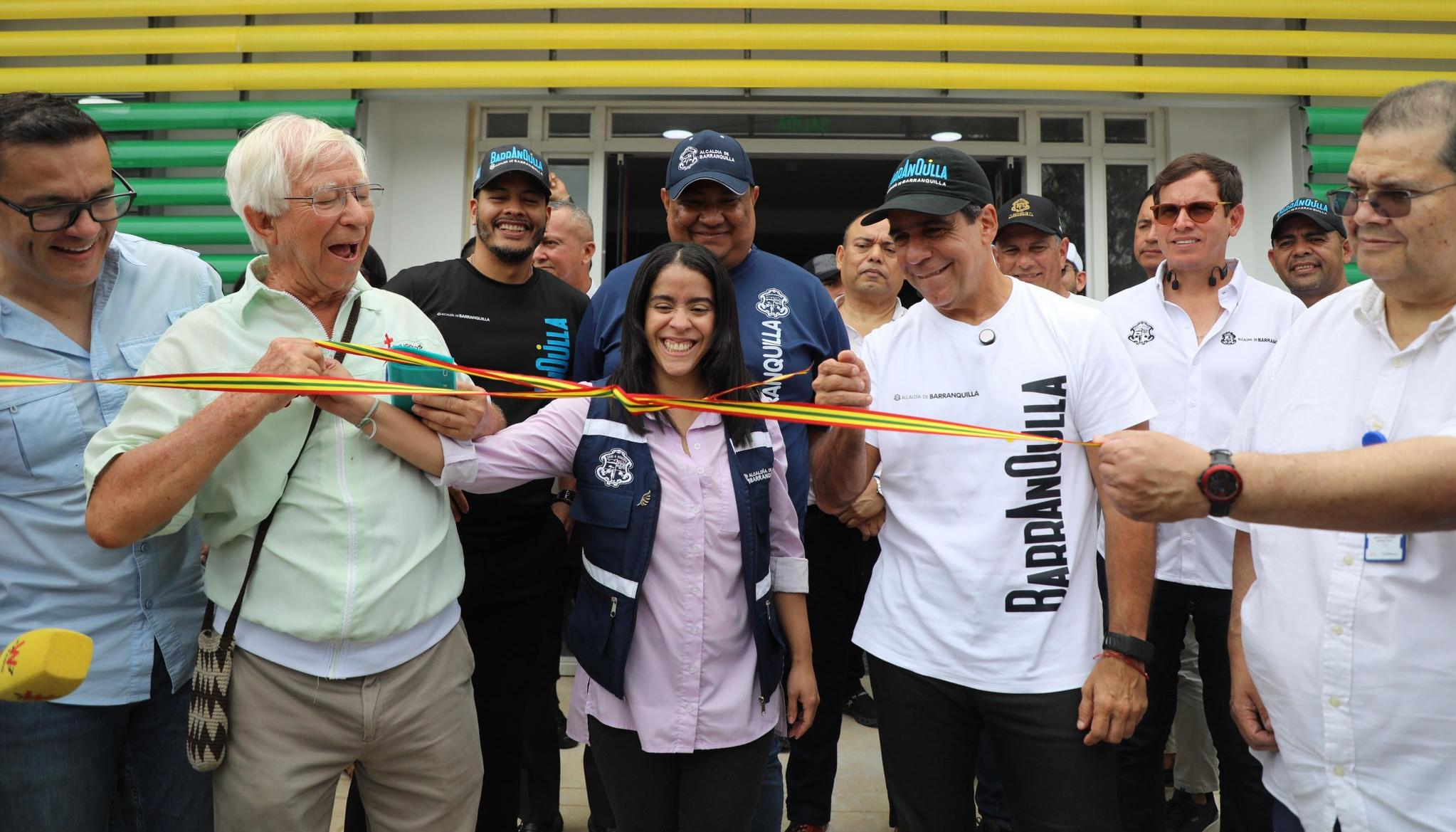 El acto de inauguración del nuevo hospital.