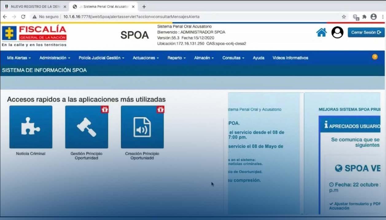 Imagen de referencia del SPOA.