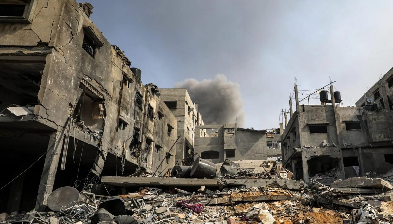 Destrucción en Gaza por los ataques de Israel.