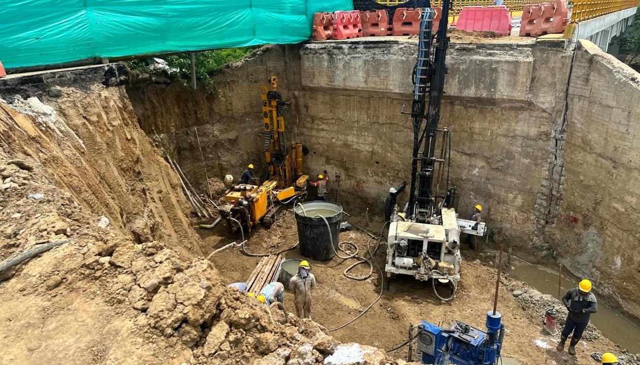 Reconstrucción del puente de Juan de Acosta.