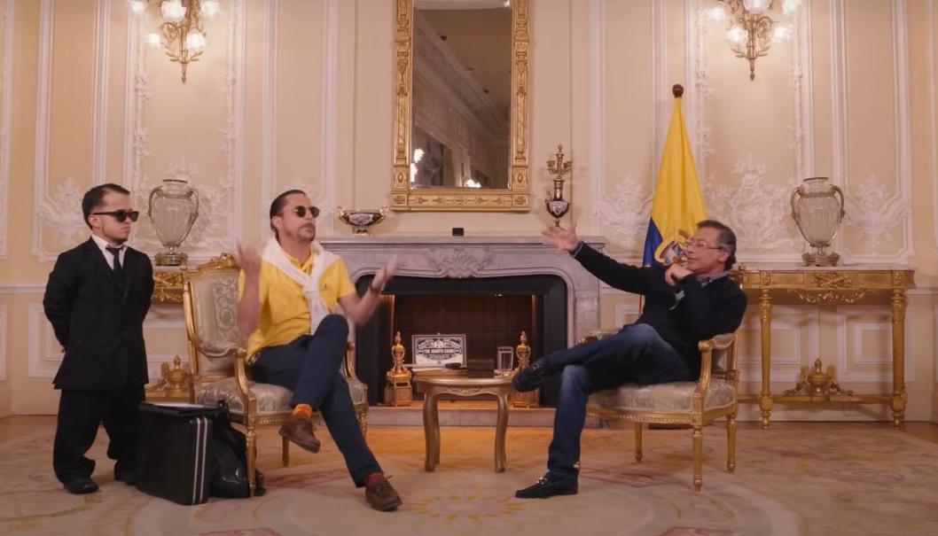 Juanpis González y el Presidente Gustavo Petro.