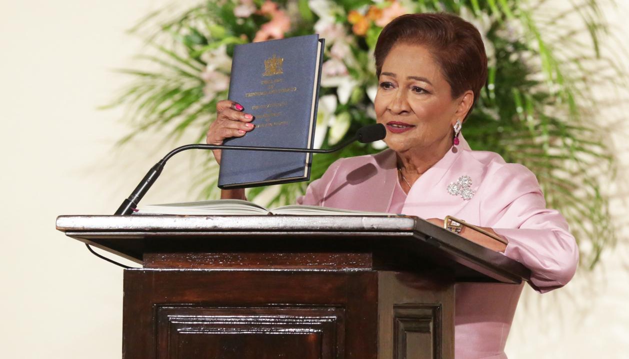 Kamla Persad-Bissessar, presidenta de Trinidad y Tobago.