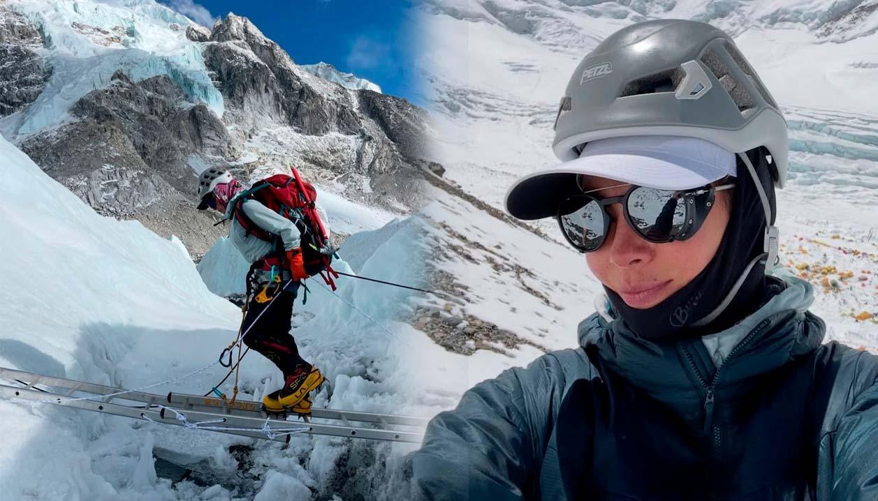 Margarita Moreno en el Everest.