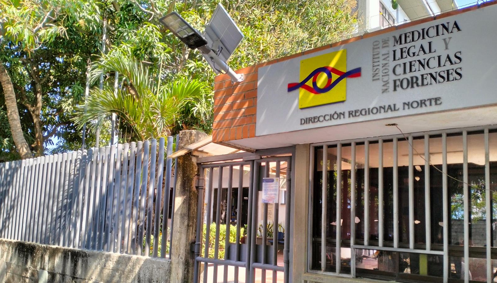 Fachada de Medicina Legal, en Barranquilla. 