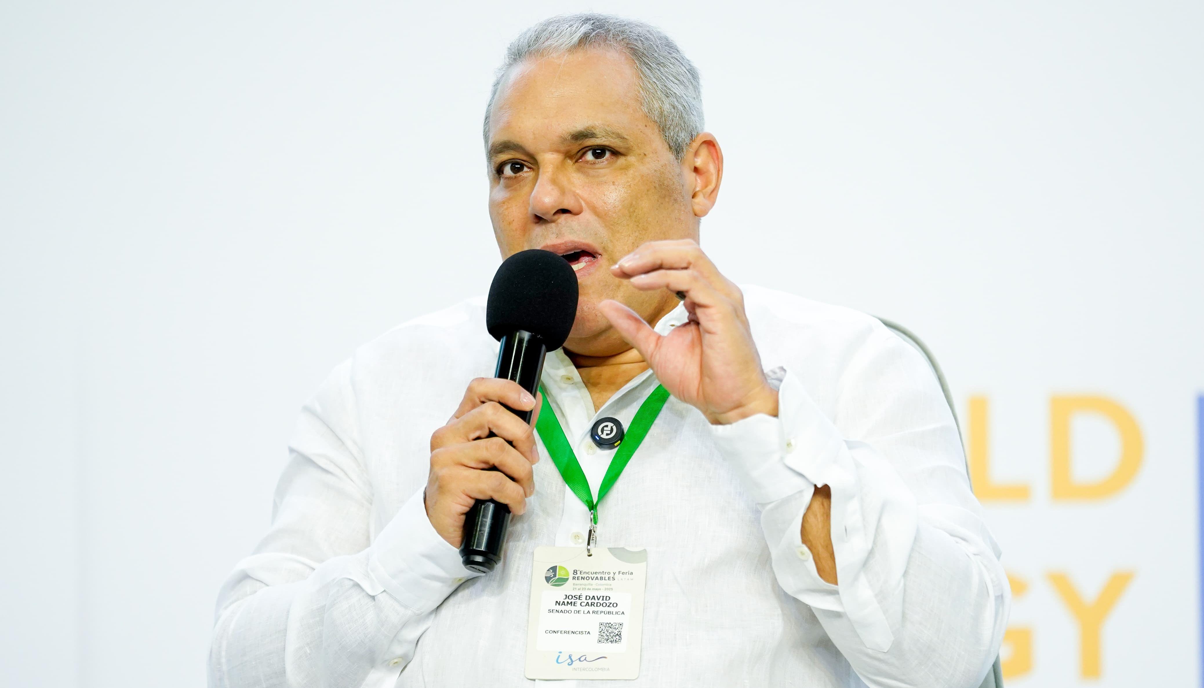 Senador José David Name en el 8º Encuentro y Feria Renovables LATAM, que se realiza en Barranquilla.