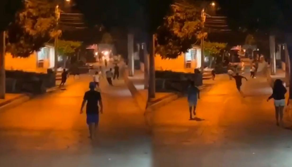 El último enfrentamiento de pandilleros ocurrido en la noche del martes. 