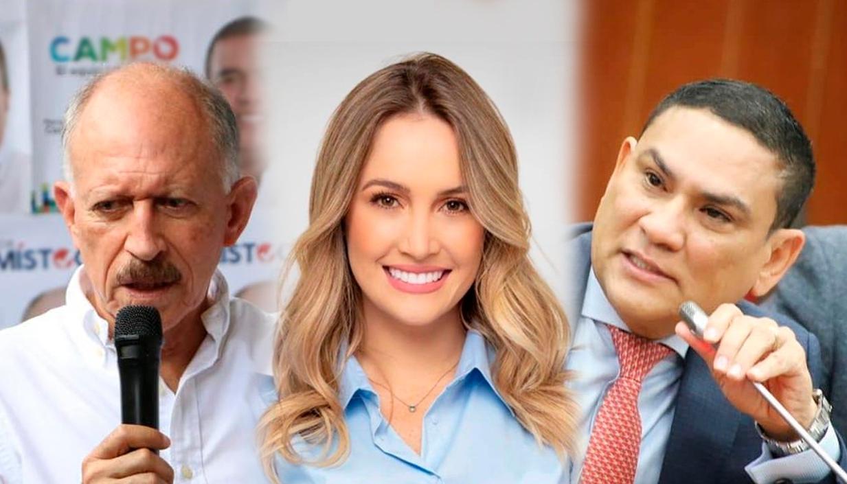 Los senadores son Temístocles Ortega, Ana María Castañeda y Didier Lobo. 