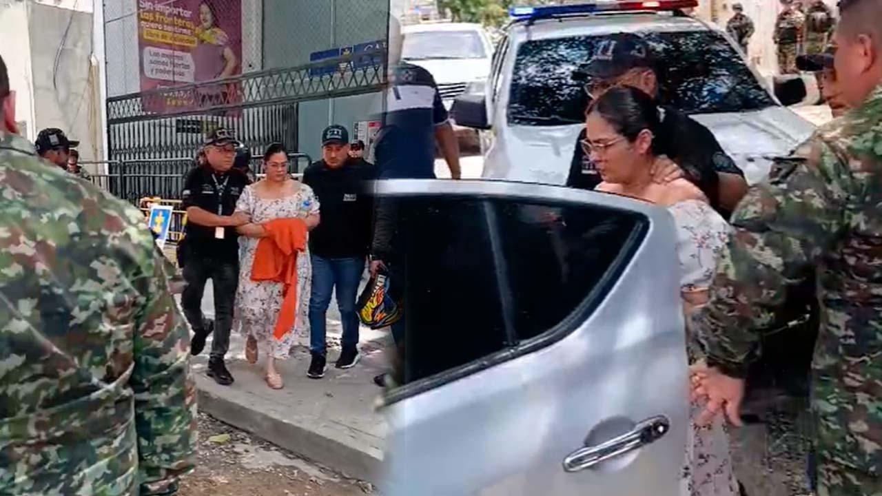 Traslado de Dayana Jassir a la cárcel El Buen Pastor. 