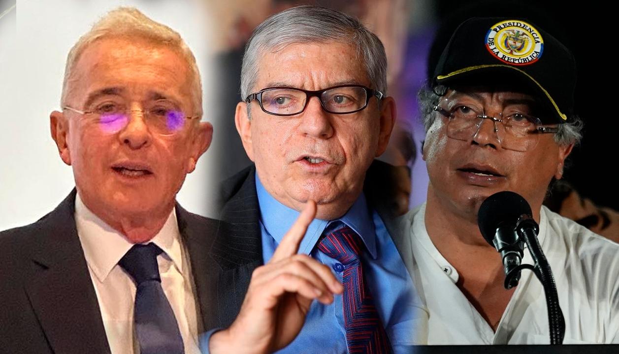 Álvaro Uribe Vélez, César Gaviria y Gustavo Petro.