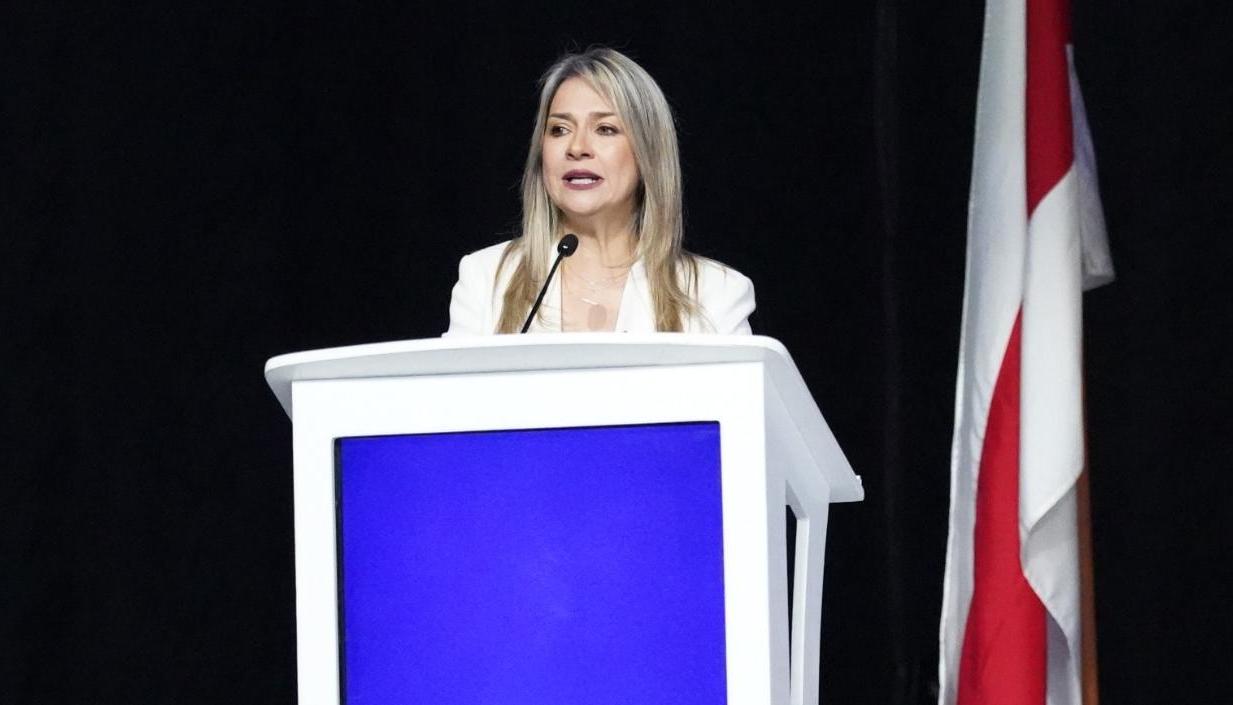 Vicky Dávila, precandidata presidencial.