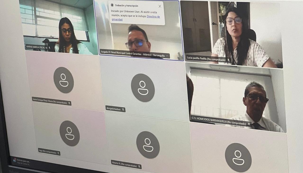 Audiencia de legalización de captura de Dayana Jassir