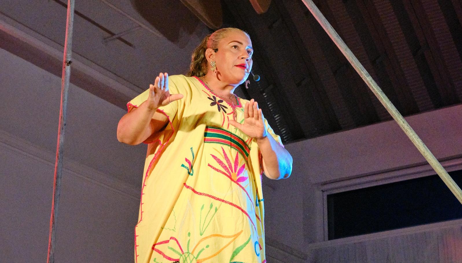 Bienvenida Anaya, destacada cuentera de Sampués (Sucre).