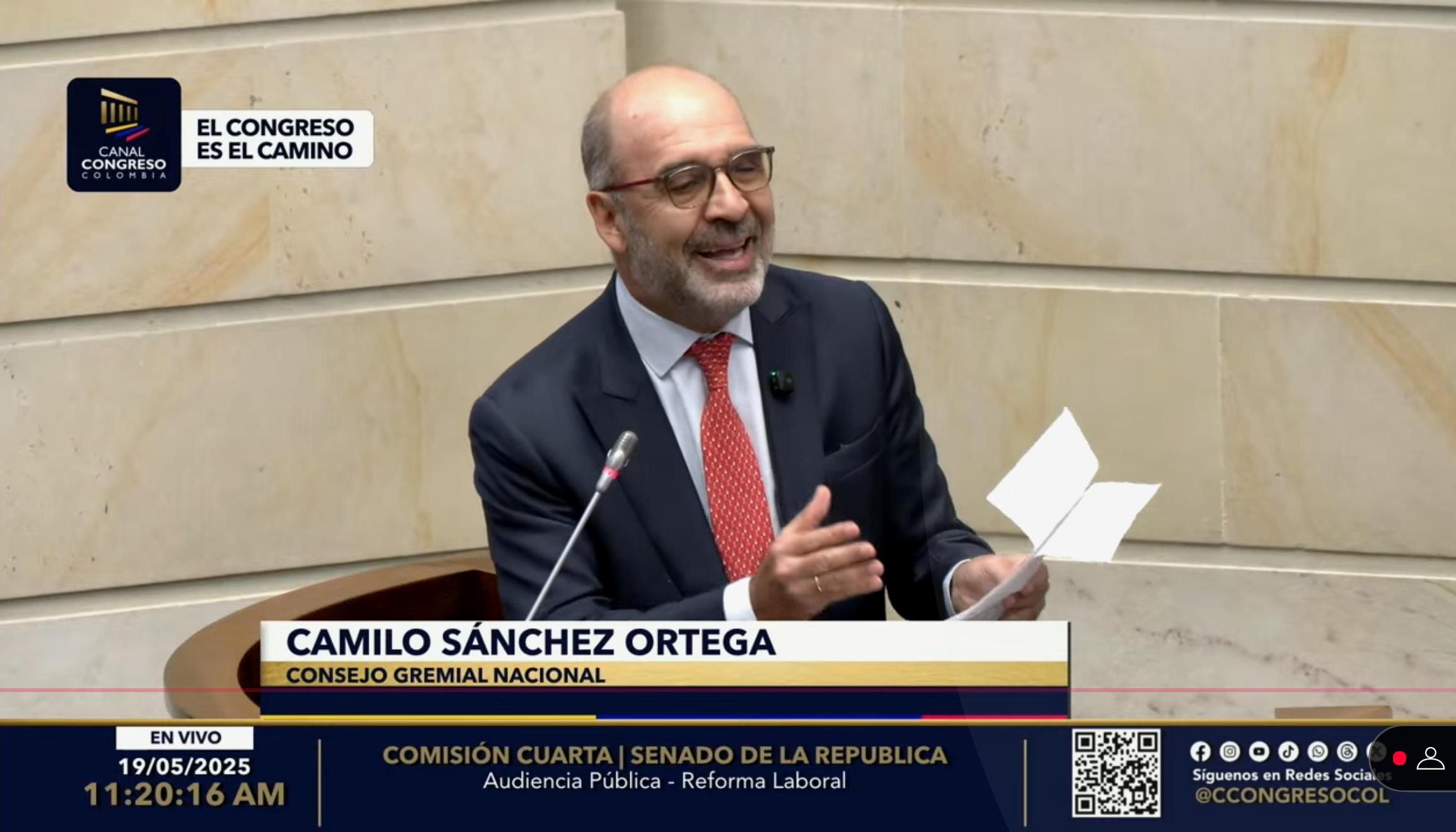 Camilo Sánchez, presidente del Consejo Gremial.