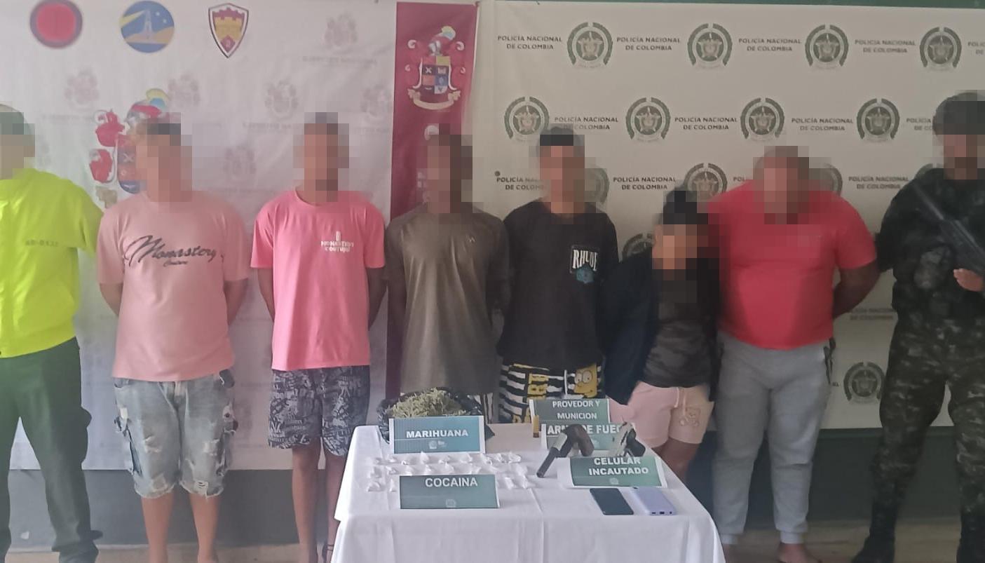Los capturados quedaron a disposición de las autoridades competentes. 