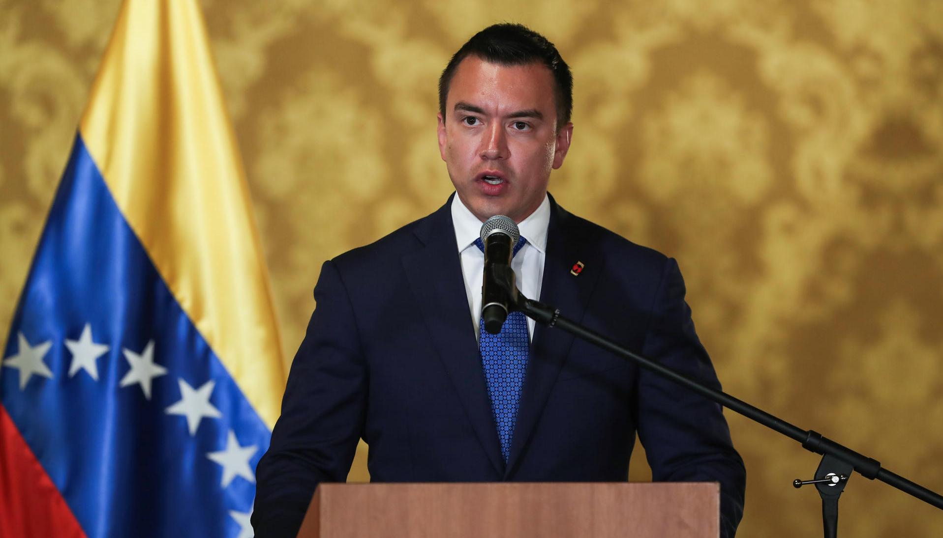Presidente de Ecuador, Daniel Noboa. 