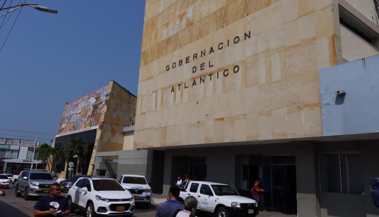 Fachada de la Gobernación del Atlántico.
