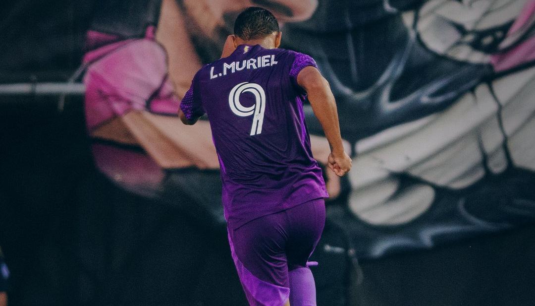 Luis Muriel celebra su gol ante el Inter Miami, su sexto en la temporada. 