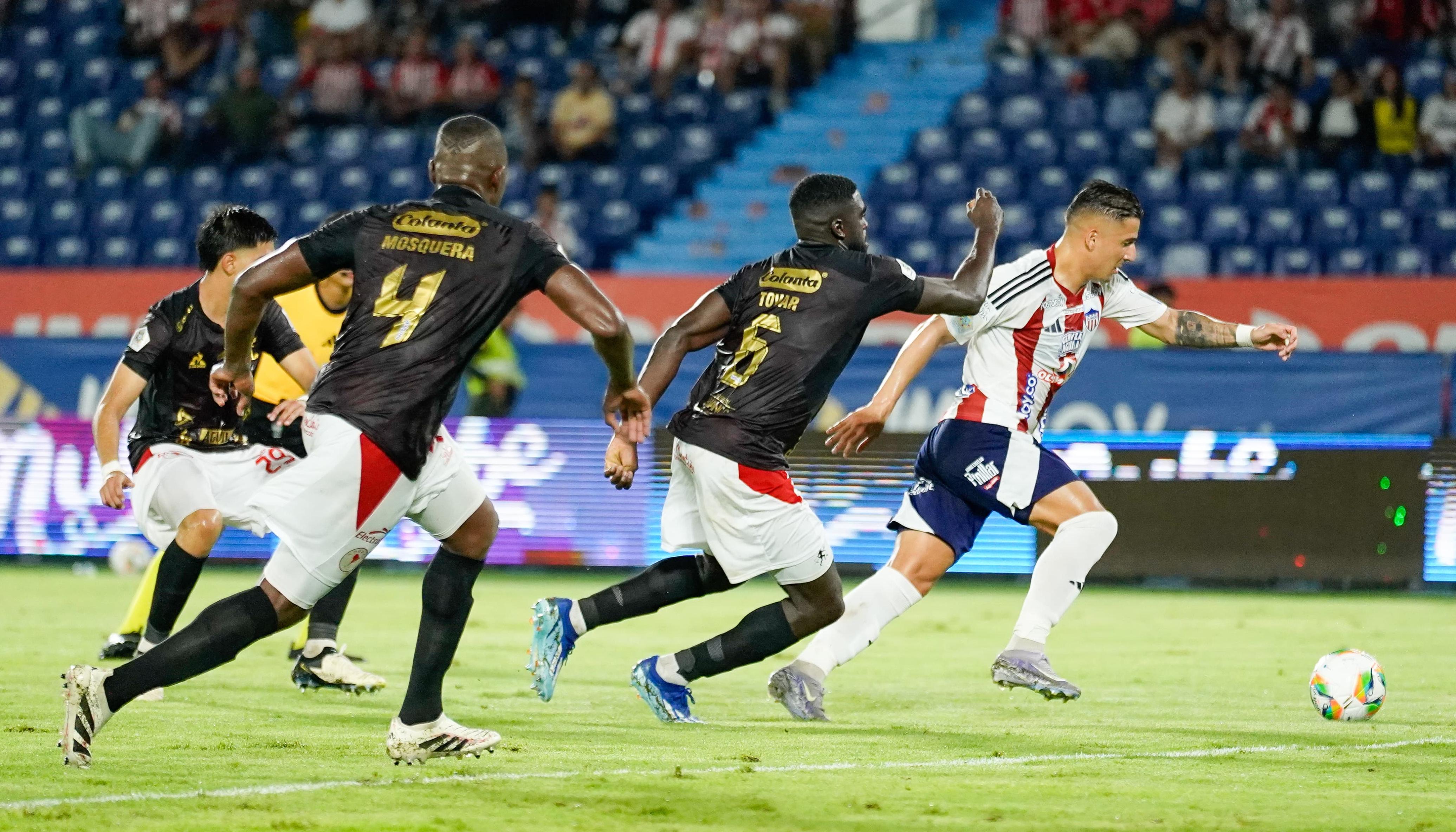 Guillermo Paiva durante el partido contra América de Cali. 