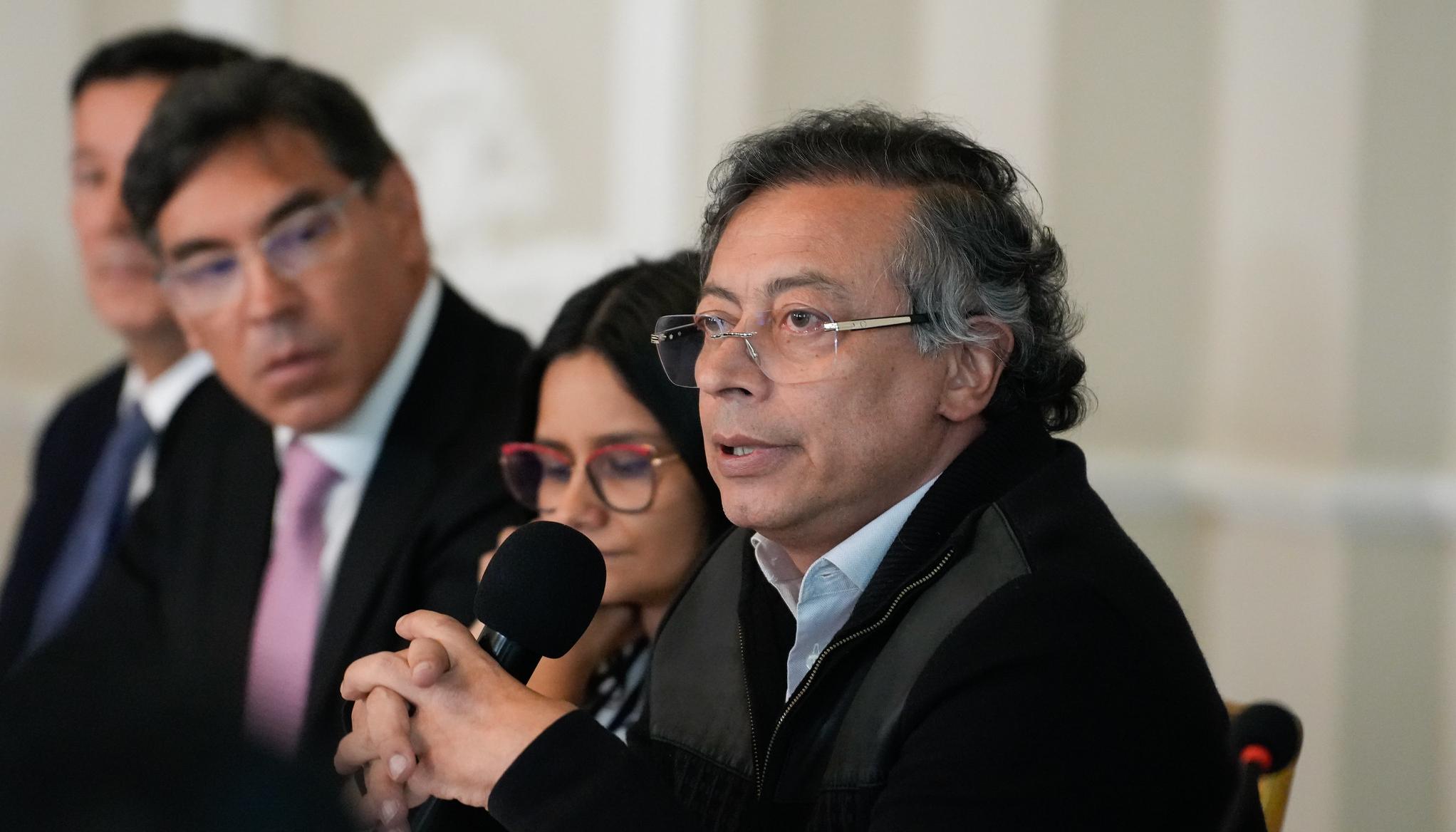 El Presidente Gustavo Petro durante el Comité de Seguimiento Electoral.
