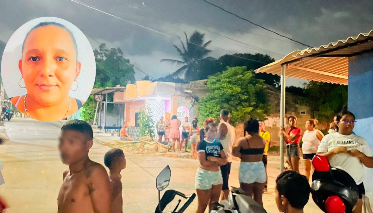 Ana Milena Barón Martínez y el lugar de los hechos.