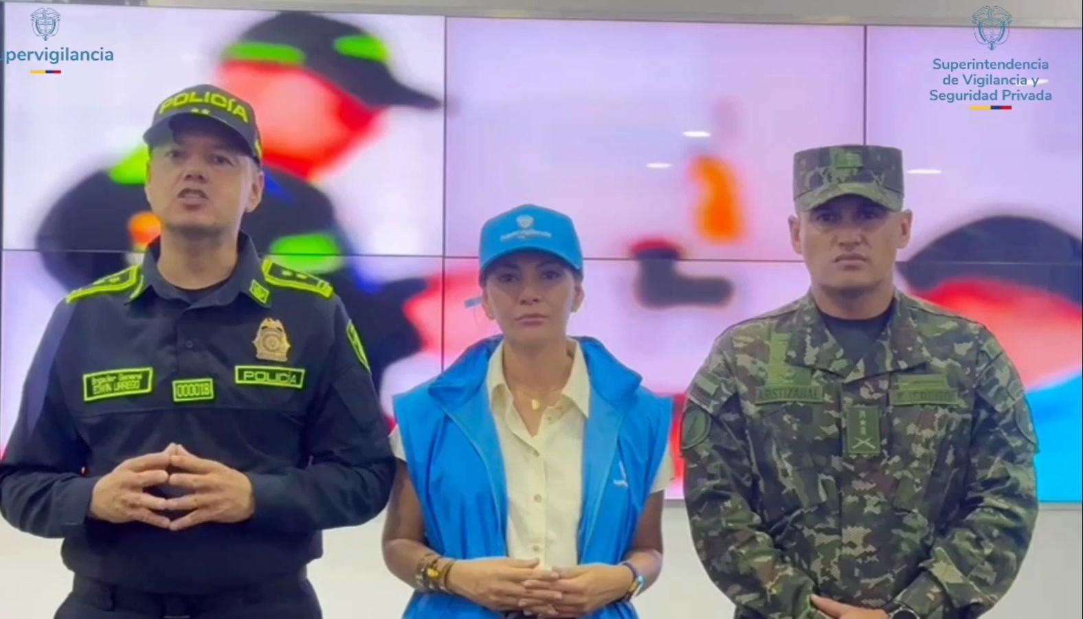 Rueda de prensa sobre las diligencias administrativas.