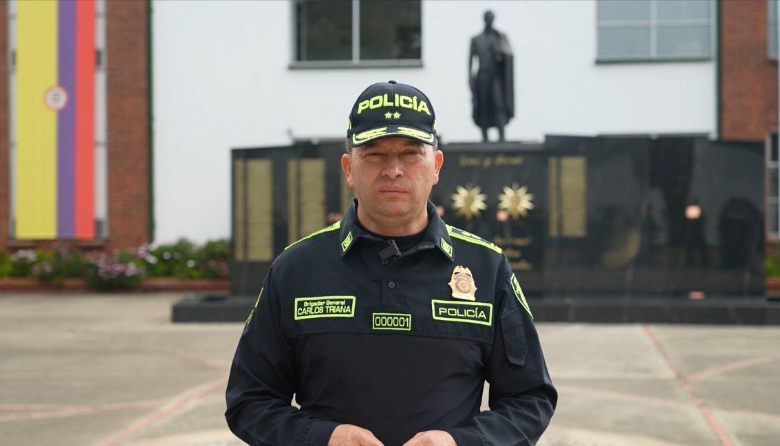 General Carlos Triana Beltrán, Director de la Policía Nacional. 