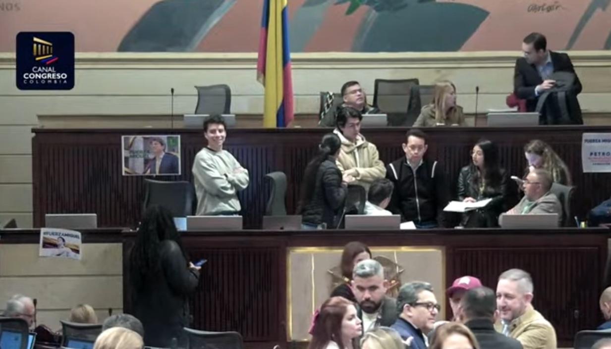 Cámara de Representantes en la noche de este viernes. 