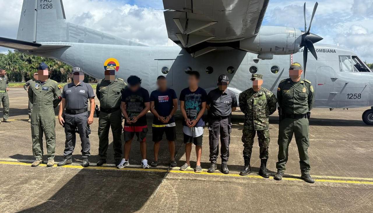 Capturados por las autoridades. 