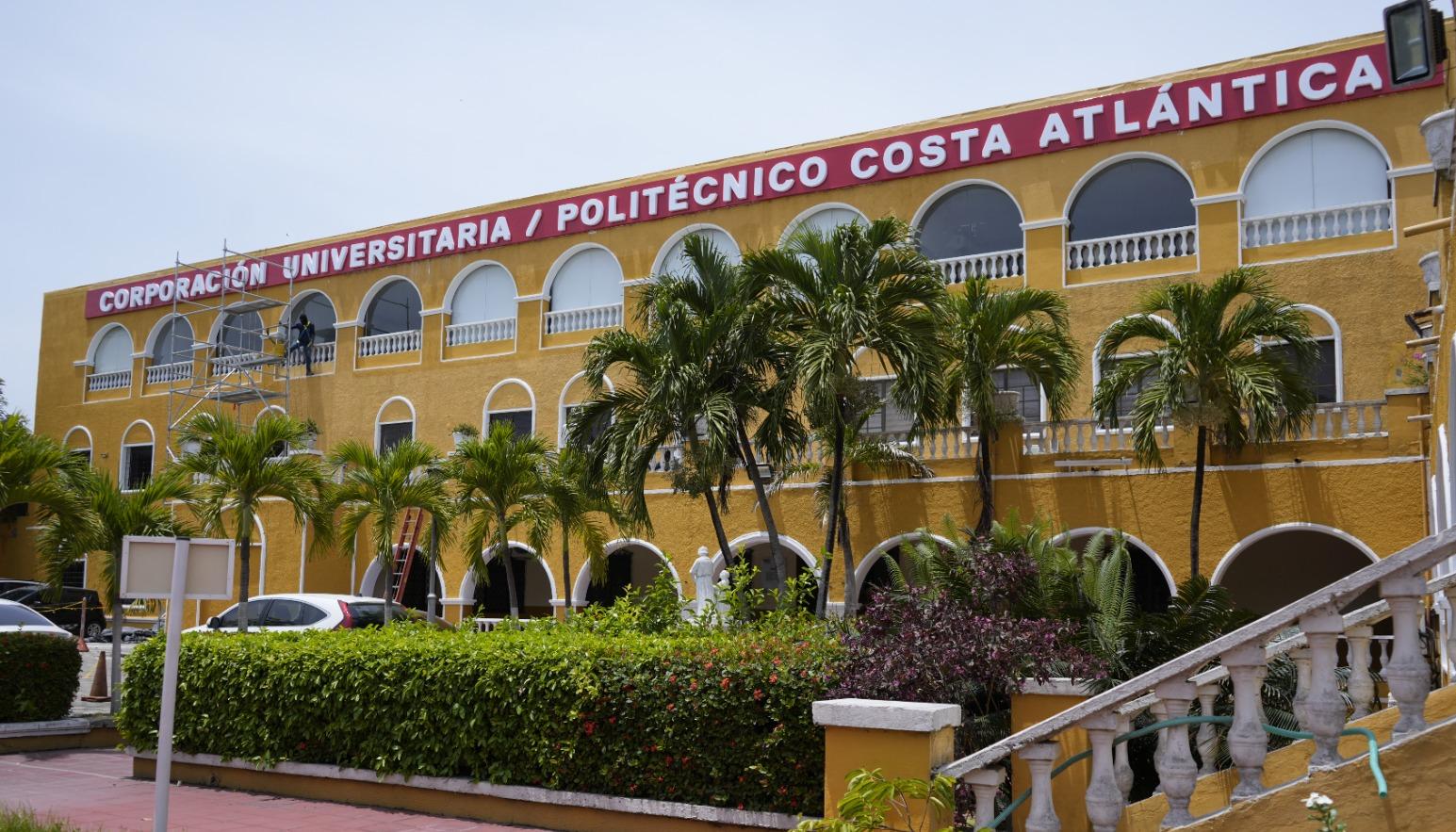 Fachada de la Corporación Universitaria Politécnico Costa Atlántica. 