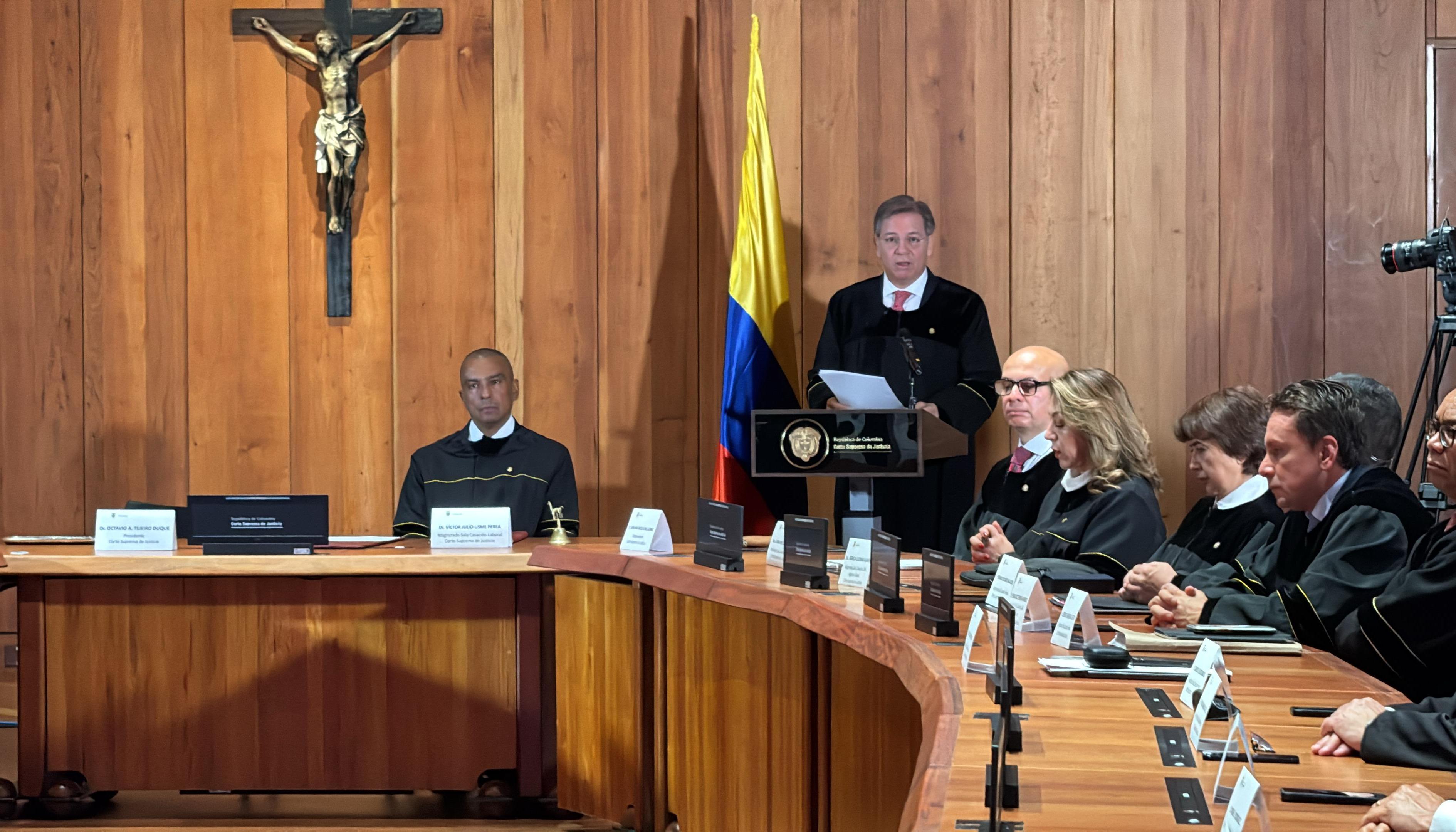 El presidente de la Corte Suprema, Octavio Tejeiro.